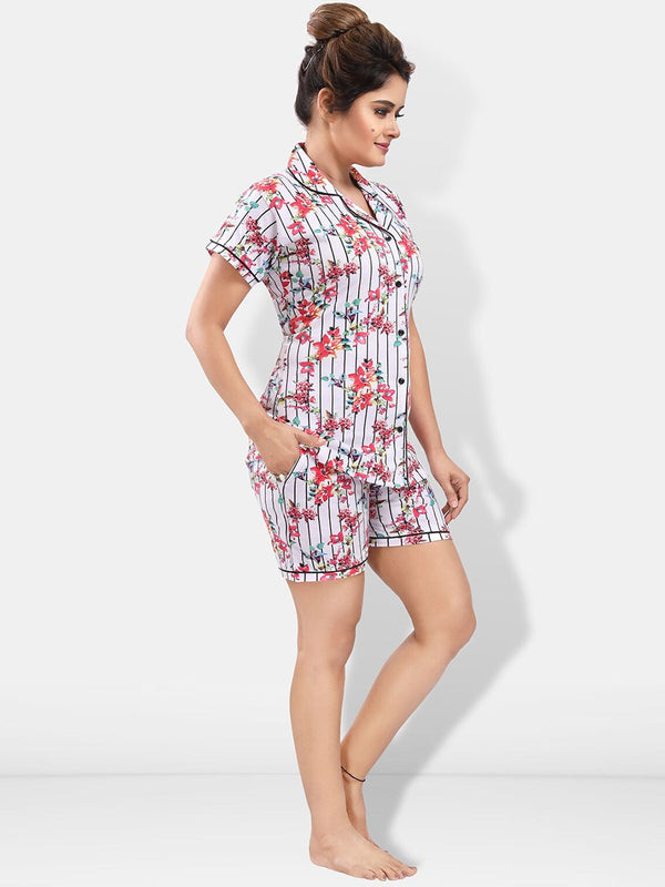 Be You Floral Printed Night Suit