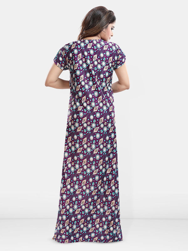 Be You Women Pack Of 2 Printed Maxi Nightdress