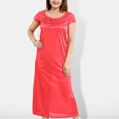Be You 6 Pieces Satin Maxi Nightdress