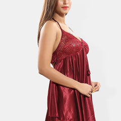 Be You Satin Halter Neck Baby Doll