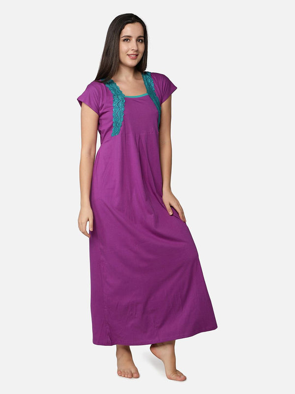 Be You Purple Maxi Nightdress