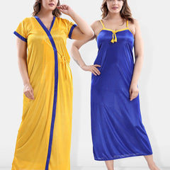 Be You V-Neck Maxi Nightdress With Robe