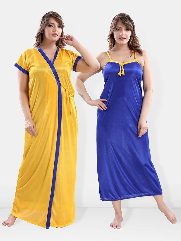 Be You V-Neck Maxi Nightdress With Robe