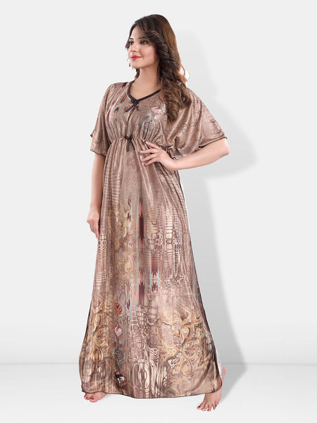 Be You Printed Maxi Kaftan Nightdress