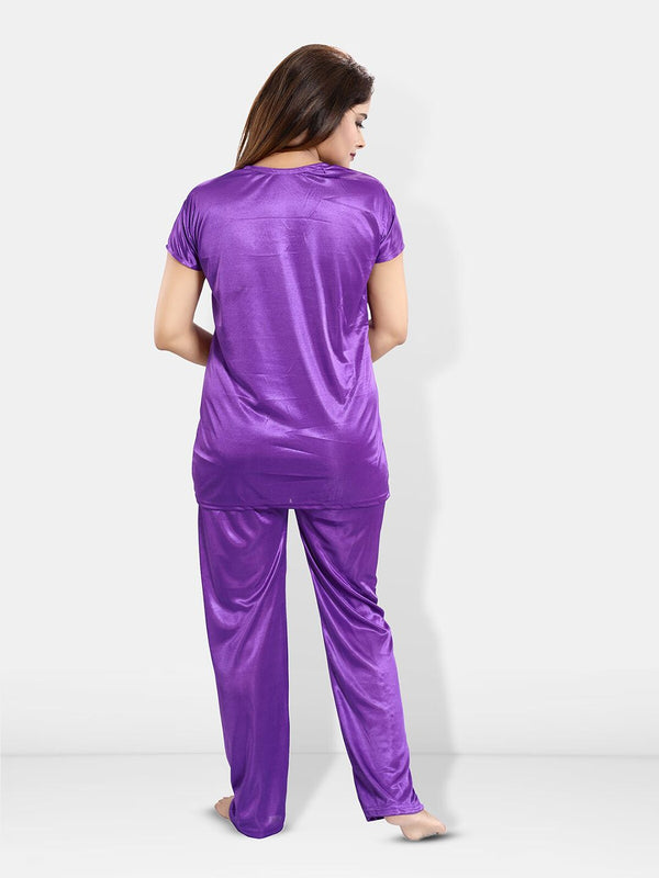 Be You 6 Piece Satin Maxi Nightdress With Robe, Lingerie Set, NightSuit