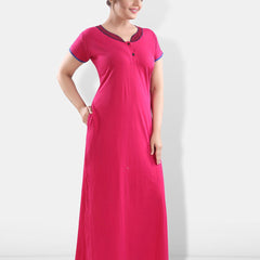 Be You Embroidered Detail Maxi Nightdress