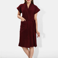 Be You Women Cotton Anti-bacterial Super Soft Bath Robe With Belt