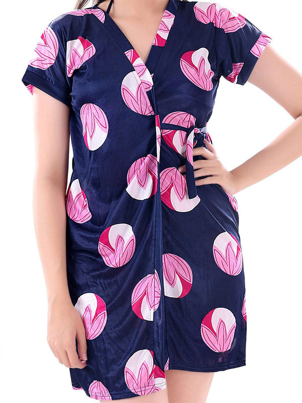 Be You Women Set of 3 Blue Printed Nightdress