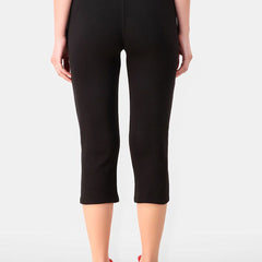 Be You Women Solid Three Fourth-Length Gym Tights
