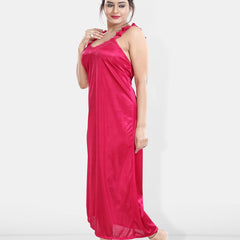 Be You Maxi Satin Wrap Nightdress With Robe