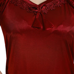 Be You V-Neck Satin Maxi Nightdress