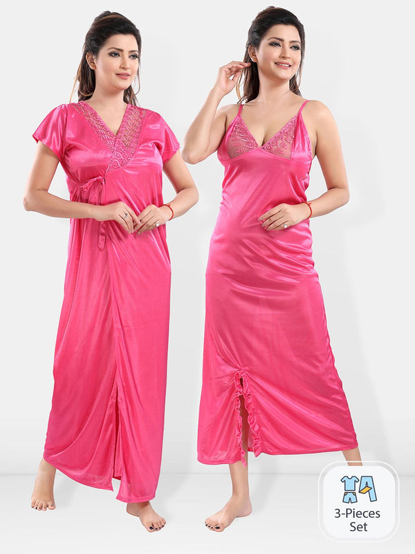 Be You Satin Nighty With Robe