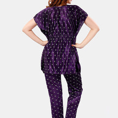 Be You Conversational Printed Satin Night Suit
