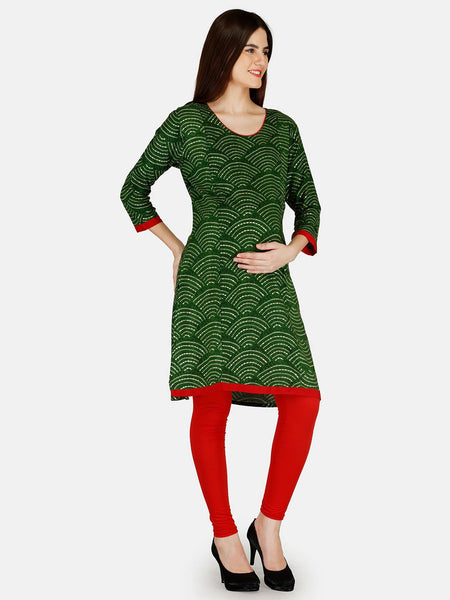 Be You Bandhani Printed Straight Kurta