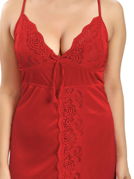 Be You Women Shoulder Straps Maxi Nightdress