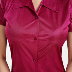 Be You Satin Shirt & Lounge Pant Night Suit