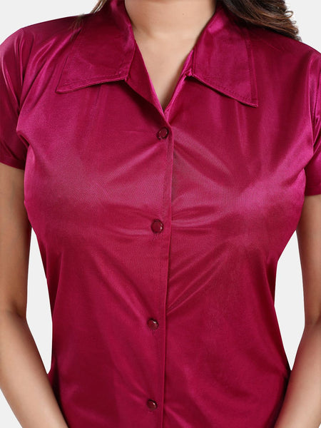Be You Satin Shirt & Lounge Pant Night Suit