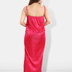 Be You 6 Pieces Satin Maxi Nightdress