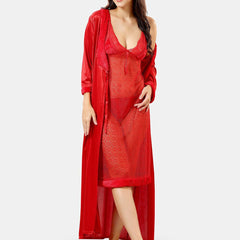 Be You Self Design Nightdress With Robe