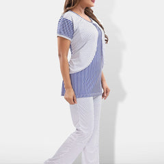 Be You Striped Satin Night Suit