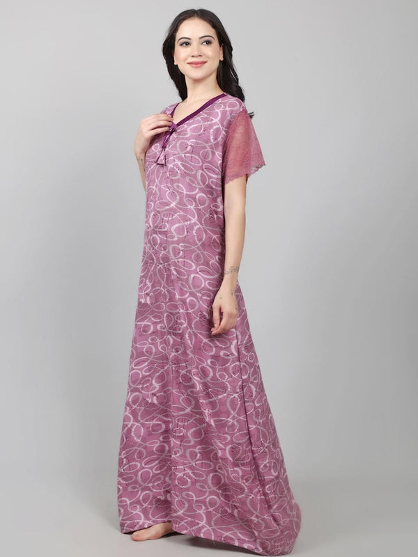 Be You Printed Maxi Nightdress