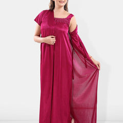 Be You Satin Maxi Nightdress With Robe