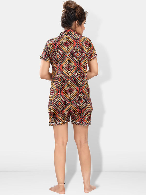 Be You Pack Of 2 Printed Night suits