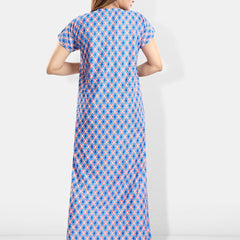 Be You Printed Satin Maternity Maxi Nightdress