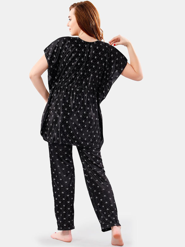 Be You Conversational Printed Satin Night Suit