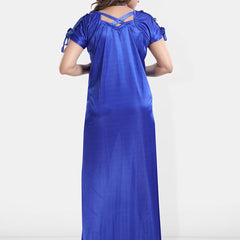 Be You Printed Pack Of 2 Satin Maxi Nightdress