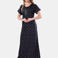 Be You Geometric Printed Maxi Nightdress