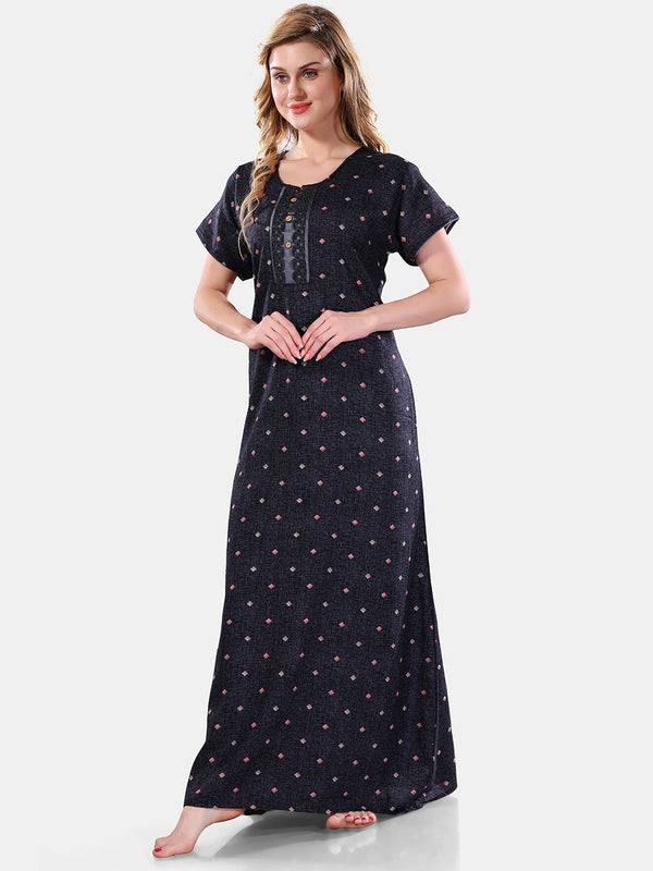Be You Geometric Printed Maxi Nightdress