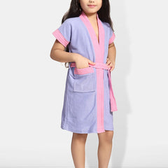Be You Girls Terry Cotton Water Absorbent Bath Robe With Belt