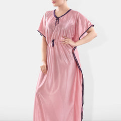 Be You V-Neck Satin Maxi Kaftan Nightdress
