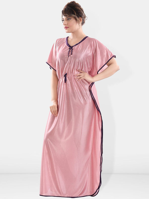 Be You V-Neck Satin Maxi Kaftan Nightdress