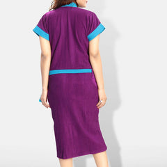 Be You Violet Pure Cotton Absorbent Bath Robe