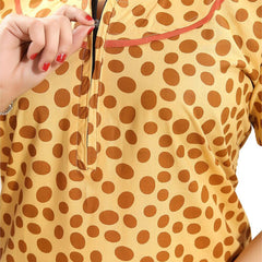 Be You Polka Dot Printed Cotton Maxi Nightdress