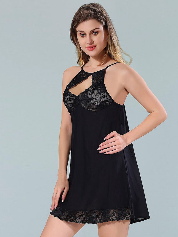 Be You Black Net Baby Doll