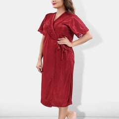 Be You Maroon Nightdress