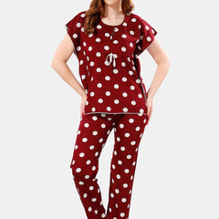 Be You Polka Dots Printed Night Suit
