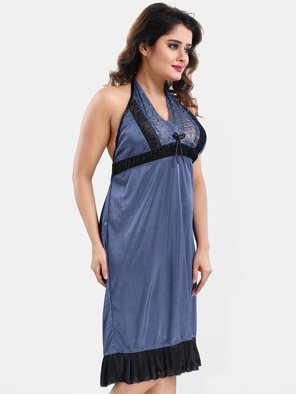 Be You Satin Wrap Nightdress With Robe