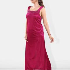 Be You Satin Maxi Nightdress With Robe