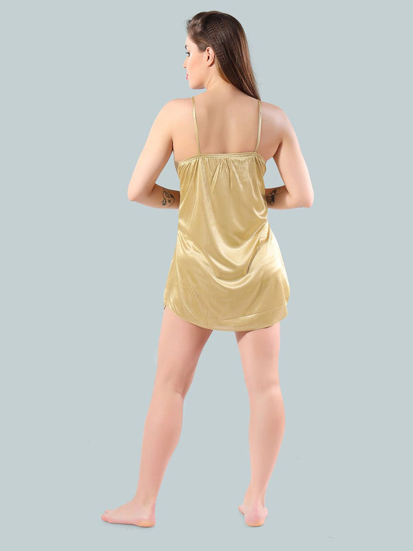 Be You Women Gold-Toned Nightdress