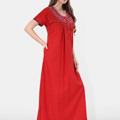 Be You Embroidered Maxi Nightdress