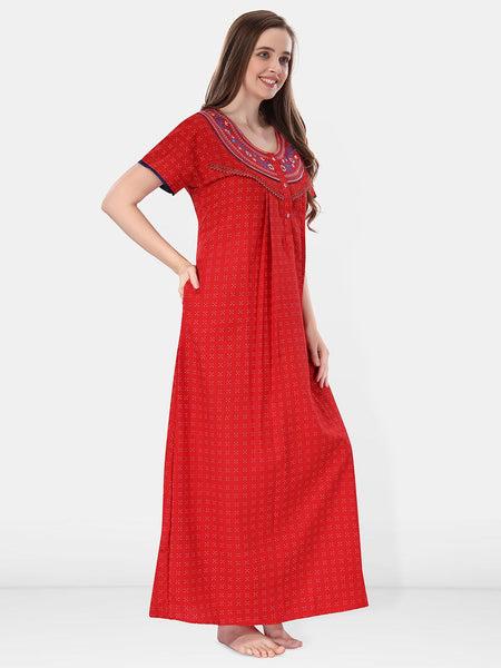 Be You Embroidered Maxi Nightdress