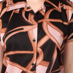Be You Women Black Printed Night suit