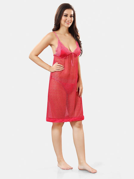 Be You Self Design Nightdress With Robe
