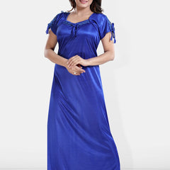 Be You Printed Pack Of 2 Satin Maxi Nightdress