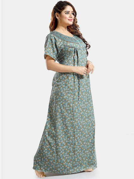 Be You Floral Printed Maxi Nightdress