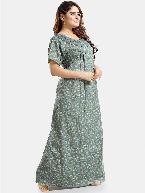 Be You Floral Printed Maxi Nightdress